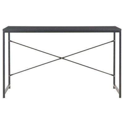 vidaXL Computer Desk Home Office Table Standing Writing Desk with Metal Frame - Black