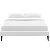 Modway Sharon Vinyl Bed Frame with Squared Tapered Legs, Full, White - 4 of 4