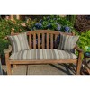 Casual Cushion Patterned Sunbrella Fabric 1-Piece Indoor/Outdoor Square Throw Pillow,15"W x 15"L - 2 of 4