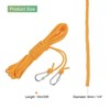 Unique Bargains Hollow Braided Polypropylene Anchor Rope with Hook for Marine Life Boat - 2 of 4