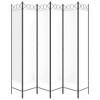 vidaXL 6-Panel Room Divider White 94.5"x78.7" Fabric - 4 of 4