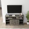 CAVINAS TV Stand Modern 58 Inch TV stand with Storage Cabinet and Shelves Entertainment Center - 2 of 4