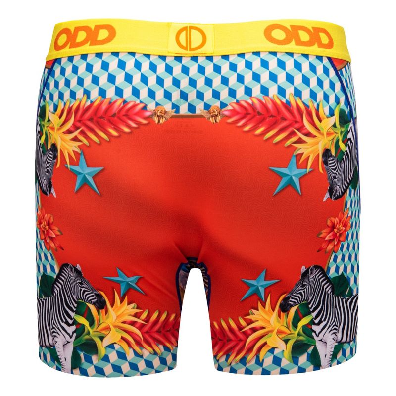 Odd Sox Men's Novelty Underwear Boxer Briefs, Zebras High Fashion, 2 of 5