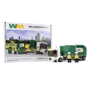 First Gear Waste Management Side-Load Garbage Truck Building Block