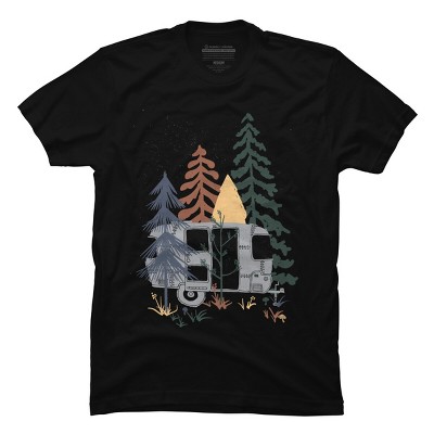 Men's Design By Humans Camping In Nature By NDTank T-Shirt