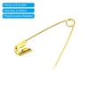Unique Bargains Metal DIY Blankets Crafts Brooch Making Home Sewing Nickle Plated Safety Pins 400 Pcs - 4 of 4