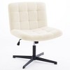 Square Back Upholstered Home Office Chair - 3 of 4