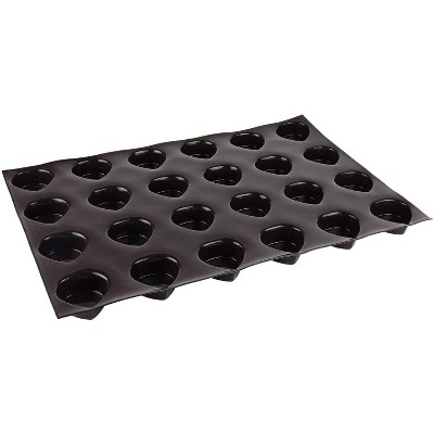 Sasa Demarle Flexipan Origine Silicone-Fiberglass Baking Mold with 24 Chestnut Shaped Cavities, Each 2.51 Inch x 2.51 Inch x 1 Inch High