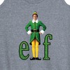Women's ELF Christmas With Buddy Graphic Racerback Tank - Heather Grey - Large - 2 of 4