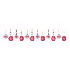 Melrose Wood Beaded Snowflake Ornament (Set of 12) - 3 of 4