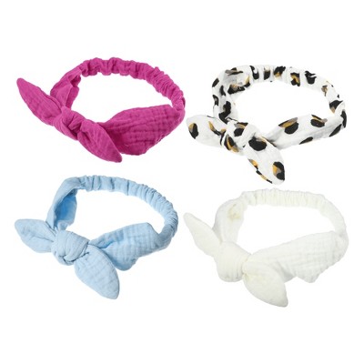 Unique Bargains Girl s Soft Wide Side Knotted Headbands 7 48 x1 97 