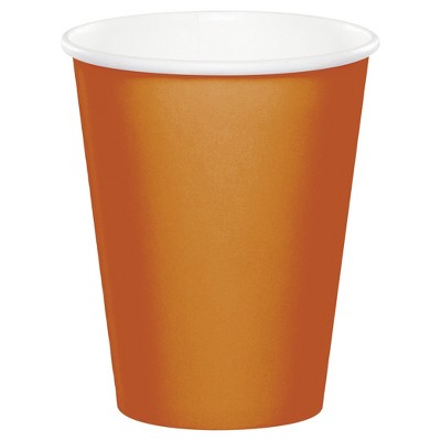 24ct Pumpkin Spice Orange Cups