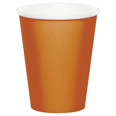 24ct Pumpkin Spice Orange Cups