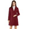 INSPIRE CHIC Women's Notched Lapel Single Breasted Outwear Fall coat - 4 of 4