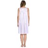 Casual Nights Women's Tricot Sheer Lace Sleeveless Nightgown - 3 of 4