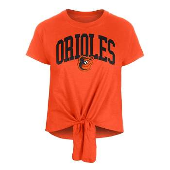MLB Baltimore Orioles Women's Front Knot T-Shirt