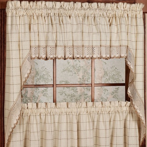 Adirondack 100% Cotton Kitchen Window Curtains By Sweet Home