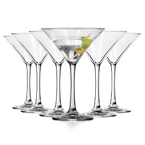 Libbey Entertaining Essentials Martini Glasses, 8 ounce, Set of 6 - 1 of 4