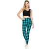 Slickblue Long Yoga Style Tie Dye Leggings with High Waist and Banded Lining - Blue/Black, One Size - 2 of 4