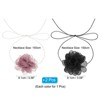 Unique Bargains Prom Wedding Adjustable Delicate Fabric Camellia Choker Necklace 82.68" - 2 of 4