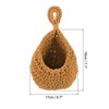 Unique Bargains Handmade Natural Durable Space-saving Hanging Basket 2 Pcs - 2 of 4