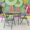 Emma and Oliver Kids 5 Piece Folding Table and Chair Set - Kids Activity Table Set - 3 of 4