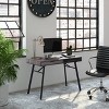 Auston Flared Leg Wood Grain Desk - CorLiving - 2 of 4