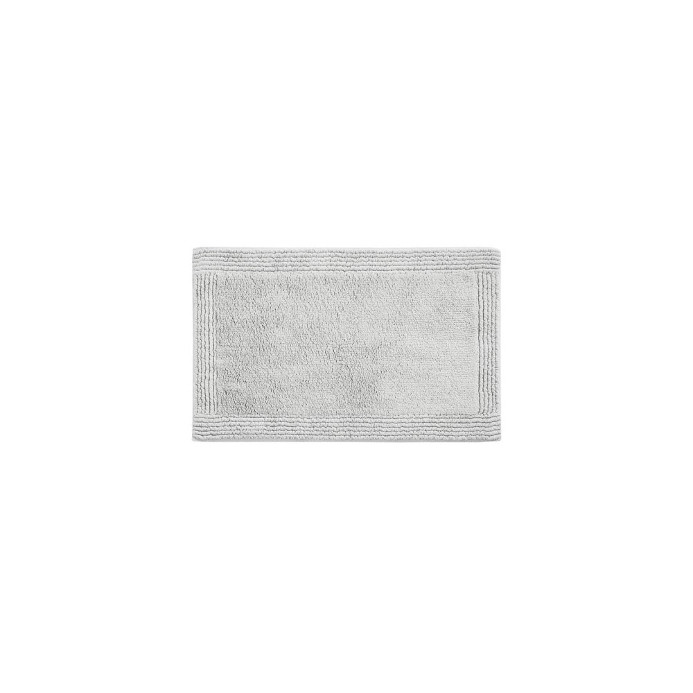 21inx34in Splendor Cotton Tufted Reversible Bath Rug Gray