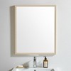 HomeRoots 32" Tan Framed Bathroom Vanity Mirror - 2 of 4