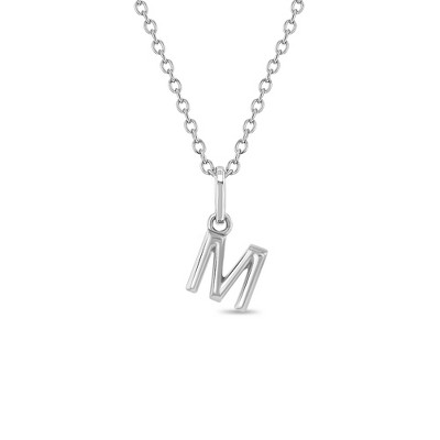 Girls' Tiny Initial Letter Sterling Silver Necklace - In Season Jewelry