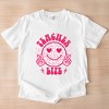 Simply Sage Market Teacher Life Leopard Smiley Face Garment Dyed Tee - 3 of 4