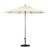 Astella 9' x 9' Round Wood Grain Steel Patio Umbrella Natural - 2 of 4