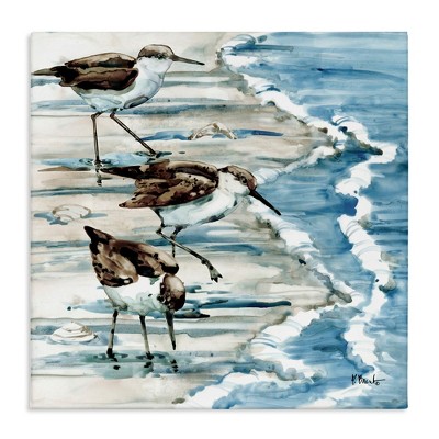 Stupell Industries Rockhampton Sandpipers Beach Ripples, 17" x 17"