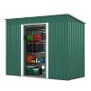 Isabel 4.2 x 9.1 Ft Metal Storage Box, Patio Tool Shed with Lockable Doors Vents, Outdoor Furniture - Maison Boucle - 2 of 4