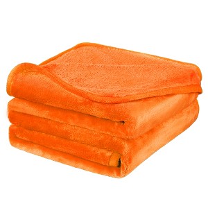 PiccoCasa 330 GMS Microfiber Polyester Luxury Flannel Fleece Soft Bed Blankets - 1 of 4