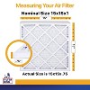 Filter King 15x15x1 Air Filter | 6-PACK | MERV 13 HVAC Pleated A/C Furnace Filters | MADE IN USA | Actual Size: 15 x 15 x .75" - 2 of 4