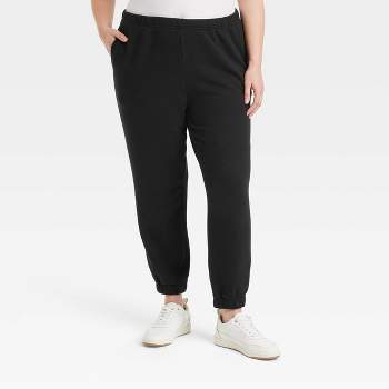 Women's Super Soft High Waisted Joggers With Pockets - A New Day™ Black :  Target