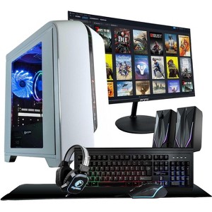 Periphio Warp Gaming PC Computer - Battlestation Gaming Bundle, AMD Ryzen 5 5600G, Radeon Vega 7 Graphics, 1TB, 16GB DDR4 RAM, Windows 11 Gaming Tower - 1 of 1