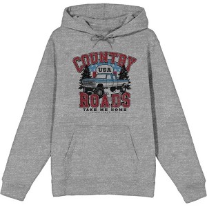 Country Roads Take Me Home Adult Long Sleeve Hoodie - 1 of 2