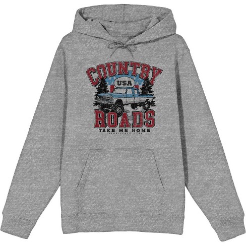 Country Roads Take Me Home Adult Long Sleeve Hoodie - image 1 of 2