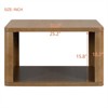 RISOKEYS 30.8" Square Coffee Table - Farmhouse Coffee Table with Storage, Center Table with Half Open Storage Compartment for Living Room - 3 of 4