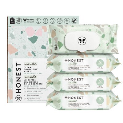 The Honest Company Plant-Based Baby Wipes made with over 99% Water - Classic(Select Count)