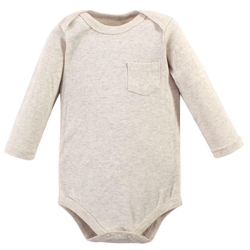 Hudson Baby Infant Boy Cotton Long-Sleeve Bodysuits 5pk, Little Bear, 3 of 8