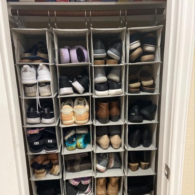 Over The Door 26 Shelf Mesh Shoe Organizer Light Gray - Brightroom™