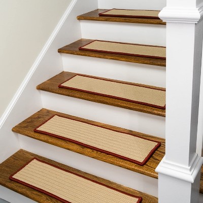 Colonial Mills Seville Stair Treads - Red 8"x28" (SET 7)