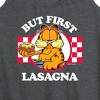 Women's - Garfield - But First Lasagna Graphic Racerback Tank - 2 of 4