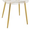 6-Piece Dining Chair Set, Simple Transparent Backrest Dining Chair, Nordic Creative Makeup Stool - 2 of 4