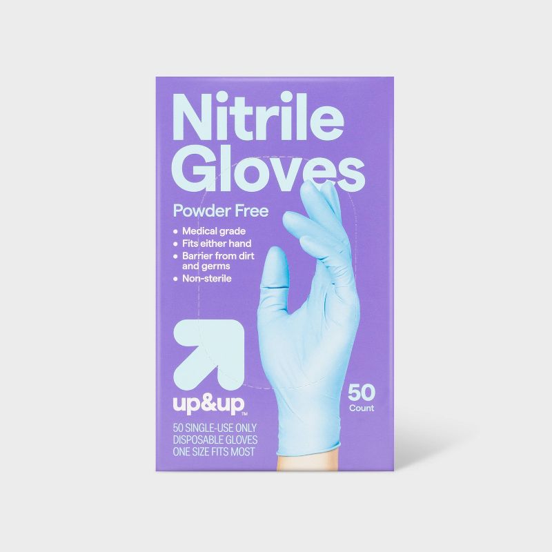 Nitrile Exam Gloves - 50ct - up &#38; up&#8482;, 1 of 4