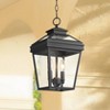 John Timberland Traditional Outdoor Ceiling Light Hanging Black Lantern 16 1/2" Clear Glass for Exterior House Porch Patio Deck - image 2 of 4