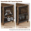 Gikpal Dog Crate Furniture with 2 Adjustable Dog Bowls, Dog Cage Furniture, Dog Kennel Indoor with Lockable Door, Chew-Proof Design, Pet Carrier House - 3 of 4